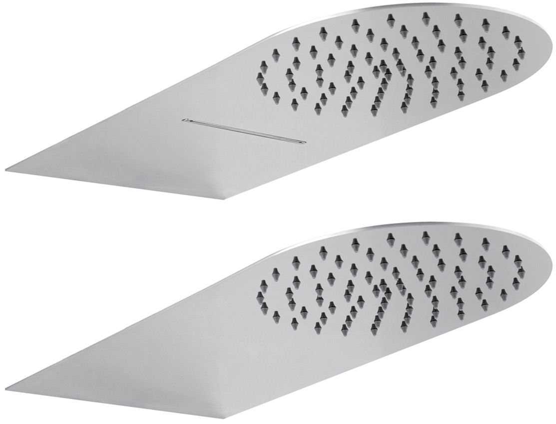 Delo soffione a muro tondo con e senza cascata 1403061 1403062