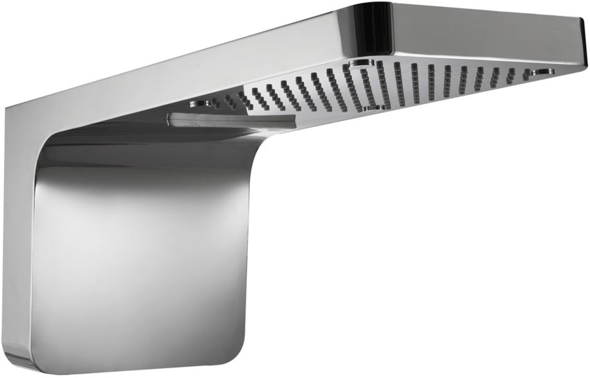 Delo - soffione a muro conon cascata e nebulizzatore