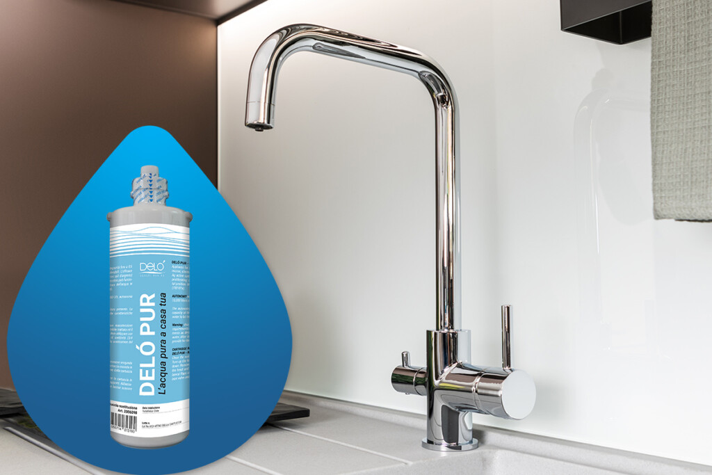 Delò - bere acqua del rubinetto fa bene - kit filtrazione acqua Delò Pur